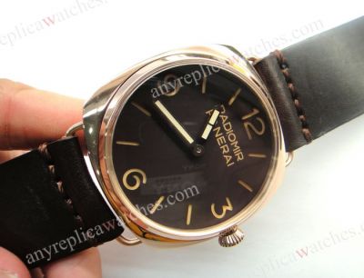 Panerai Radiomir BREVETTATO Rose Gold Case Men's Watch